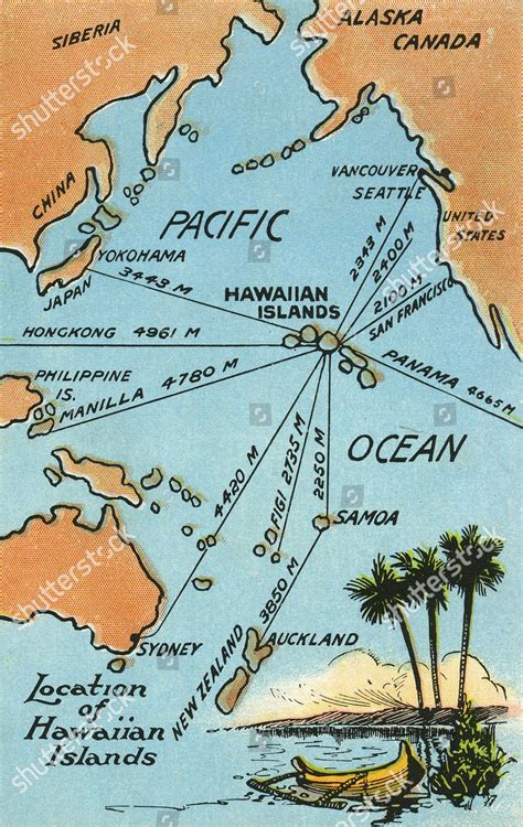 Map Of The Islands In The Pacific Ocean