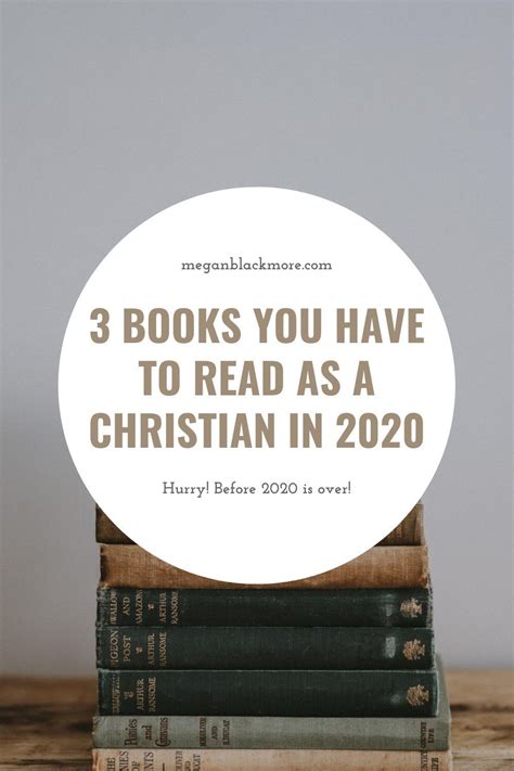 3 Books You Have to read as a Christian in 2020 in 2020 | Christian books, Christian quotes ...