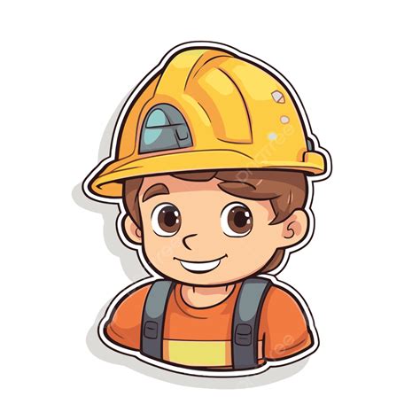 Construction Helmet Sticker PNG, Vector, PSD, and Clipart With ...