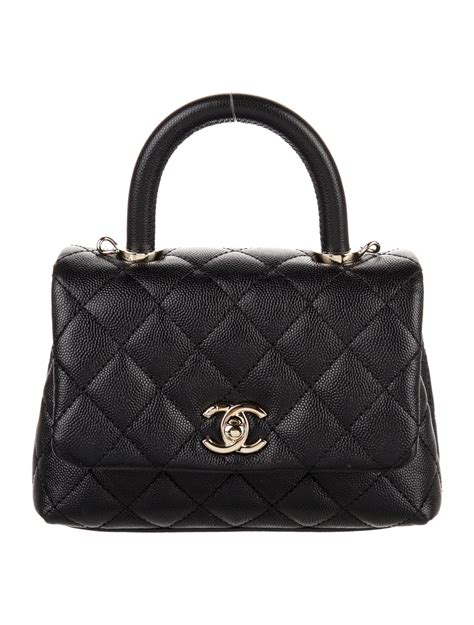 Chanel 2020 Mini Coco Handle Bag - Black Mini Bags, Handbags - CHA585634 | The RealReal