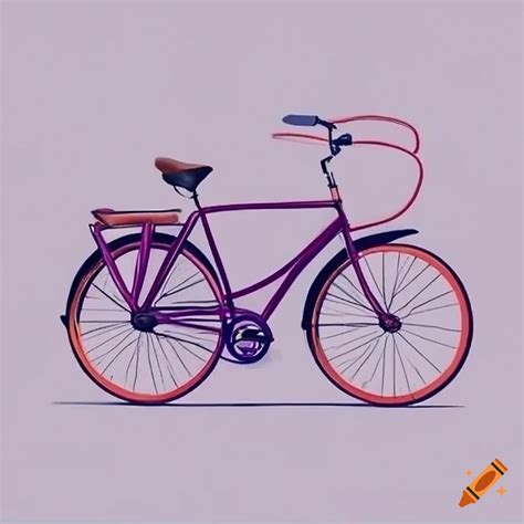 Stylish bicycle with a comfortable car seat on Craiyon