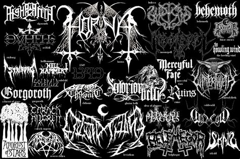 May the devil take us...: Black Metal Logos