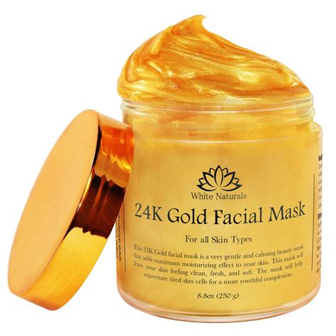 24K Gold Facial Mask By White Naturals: Rejuvenating Anti-Aging Face Mask For Flawless Skin ...