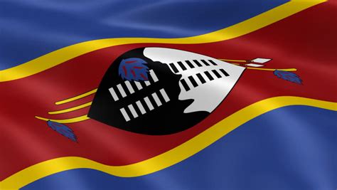 Swazi Flag In The Wind. Part Of A Series. Stock Footage Video 1894717 - Shutterstock