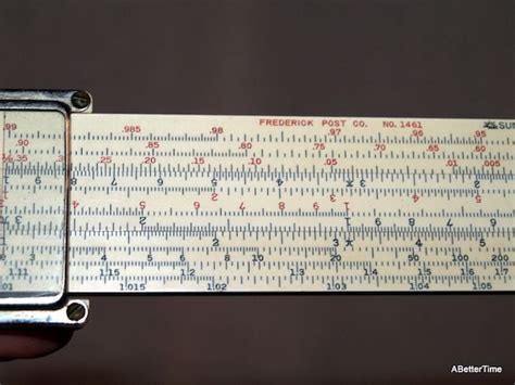 White vintage slide rule calculator by ABetterTime on Etsy