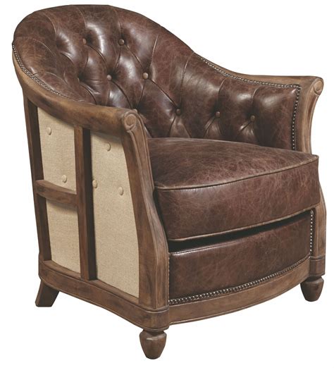 Andrew Brown Leather Accent Chair from Pulaski | Coleman Furniture