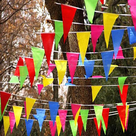 Extra Large Dense 100 m / bag Colorful Bunting Banner Flags Pennant ...