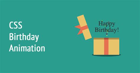 CSS Birthday Animation - Lena Design