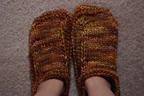 Non Felted Knitted Slippers · A Pair Of Knit Or Crochet Slippers ...