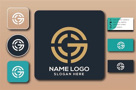 Premium Vector | Gg monogram logo template