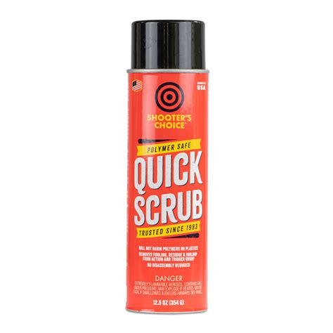 Shooter’s Choice Polymer Safe Quick Scrub | Aerosol Gun Cleaner | Made ...