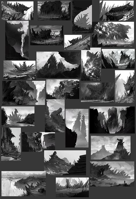 Dragon caves on Behance