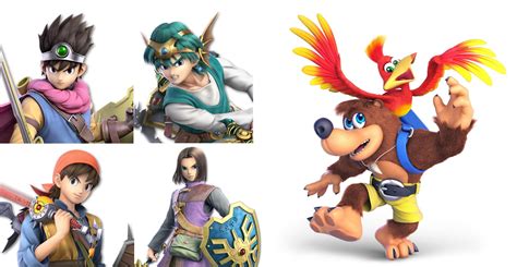 Dragon Quest's The Hero, Banjo-Kazooie Joins Super Smash Bros. Ultimate ...