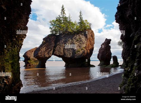 Hopewell Rocks - The Rocks Provincial Park - Hopewell Cape, New Brunswick; Canada Stock Photo ...