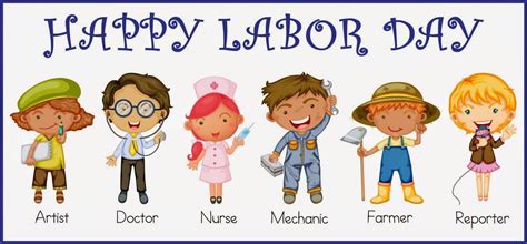 Happy Labor Day USA Kids With Different Profession Costume