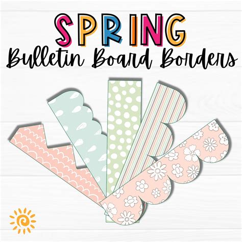 Spring Bulletin Board Borders