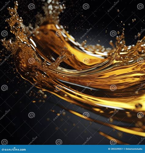 Background_Liquid_Gold_Abstract_Art1_1 Stock Illustration ...