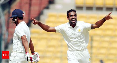 Ranji Trophy: Karnataka grab Day 1 honours, bowl Rajasthan out for 224 ...