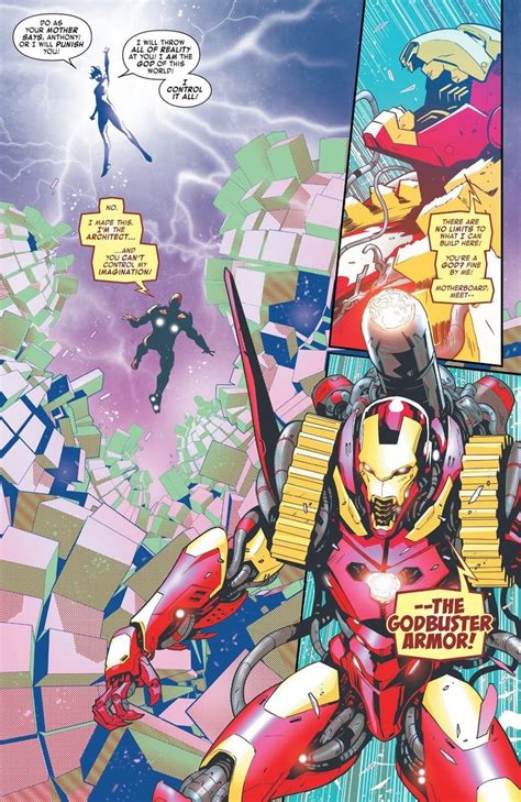 Iron Man Debuts: The Godbuster Armor (Tony Stark: Iron Man # 10) | Iron ...