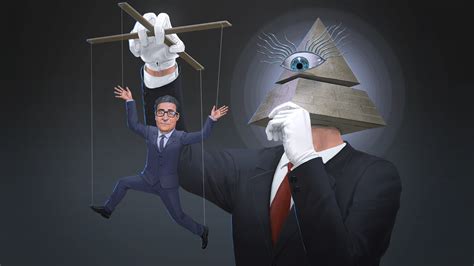 The Great Awakening, puppets, Pyramid Head, Illuminati, propaganda, humor, suits, tie, gray ...