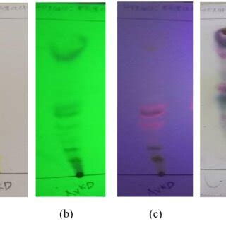 TLC fingerprints extracts of A. vulgaris diethyl ether in (a) normal ...