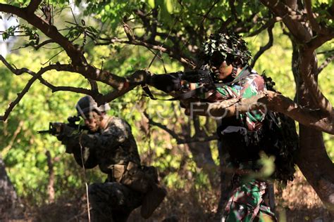 LATIHAN BERSAMA MARINIR TNI AL DAN USMC | ANTARA Foto