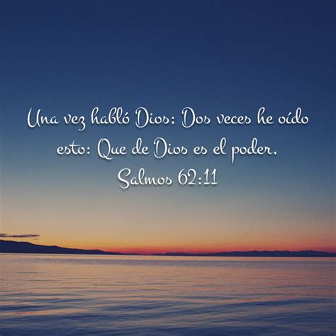 Salmos 62:11, Biblia Reina Valera 1960 (RVR1960) | Biblical verses, Faith quotes, Jesus