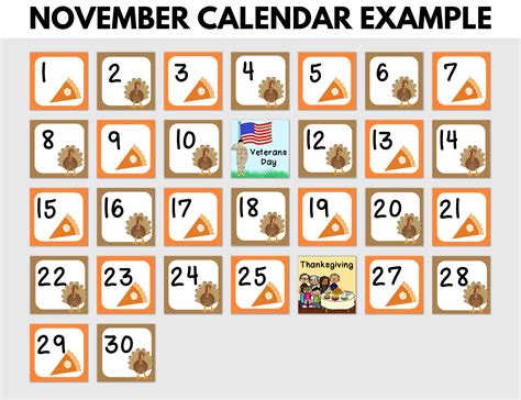 12 Month Calendar Numbers & Holidays BUNDLE Printable AB Pattern Full ...