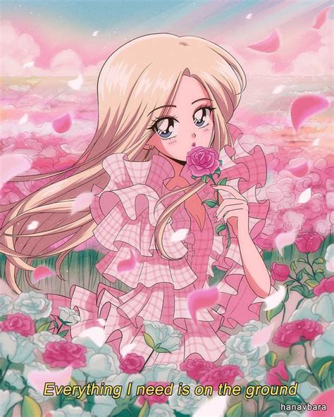 🌸 on Twitter | Rosé anime, Rosé fanart, Aesthetic anime