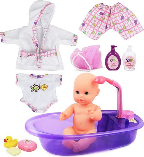 Click N' Play Newborn Baby Doll Bath Time Play Set With Accessories. - Walmart.com - Walmart.com