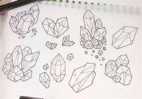 Crystals doodle | Crystals art drawing, Crystal drawing, Crystal illustration