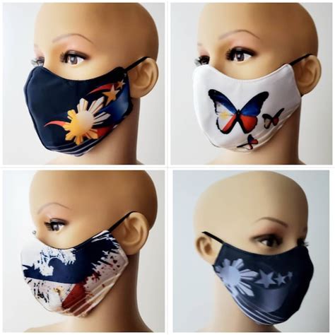 FACE MASK Filipino We Heal as One Philippine Flag Neoprene | Etsy