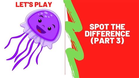 Spot the difference (Part 3) Brain Games for Kids | Brain games, Games for kids, Picture puzzles ...