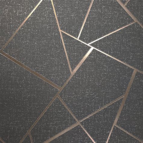 WM4228301 Wallpaper Gray Charcoal Black Metallic Textured Geometric Tr – wallcoveringsmart