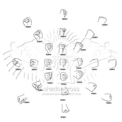 Hand Study Angle Chart 2 by Shadowcross on DeviantArt