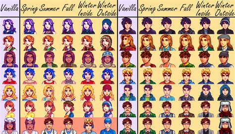 Seasonal Outfits - Slightly Cuter Aesthetic at Stardew Valley Nexus - Mods and community ...