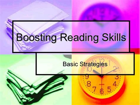 Boosting reading skills