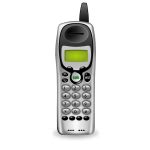 Vector graphics of old-fashioned telephone | Free SVG