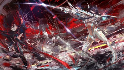 anime illustration Kill la Kill #Senketsu Matoi Ryuuko Kiryuin Satsuki #1080P #wallpaper # ...