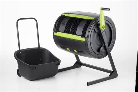 RSI 55 gal Black and Green Metal and Plastic Tumbling Composting Bin - Walmart.com