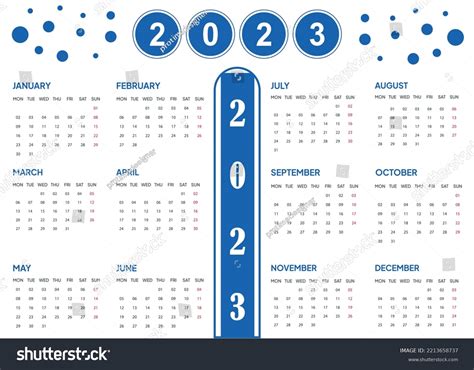 2023 New Calendar Design Calendar Design Stock Vector (Royalty Free ...