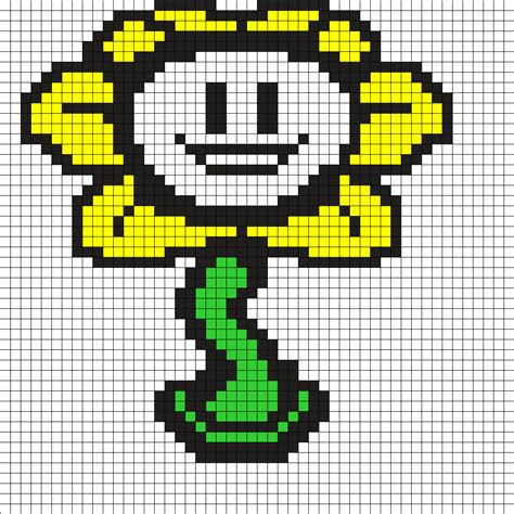 Flowey by CoffeeManiac15 on Kandi Patterns | Punto de cruz, Dibujos en ...