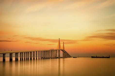 Sunshine Skyway Bridge Photograph by G Vargas