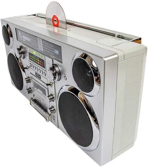 GPO Brooklyn Boombox: the 1980s CD and Cassette Player with Bluetooth Speaker - The Foyager