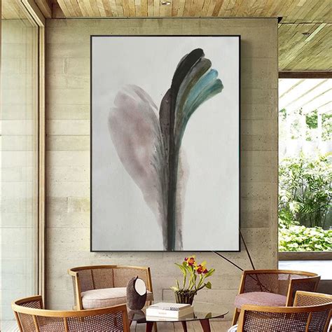 Green modern paintings, contemporary art L49 – LargeArtCanvas