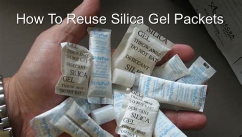 Reuse Silica Gel Packets - Homestead & Survival