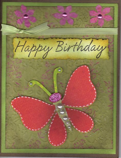 PAPER CRAFTS WITH THE PINK ARMADILLO: Butterfly Birthday Card