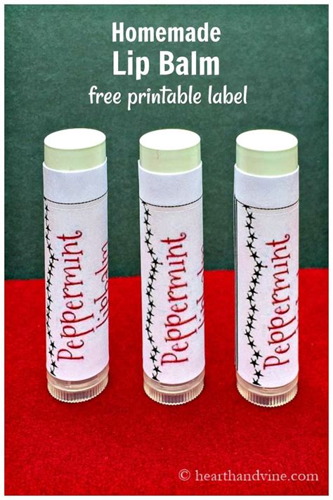 Lip Balm: Homemade for Everyone on Your List | Peppermint lip balm, Lip balm labels, Lip balm ...