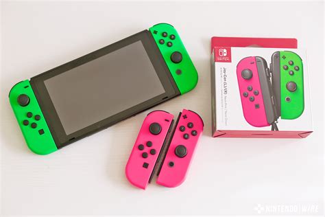 Gallery: North American Pink and Green Joy-Con Set for Nintendo Switch ...