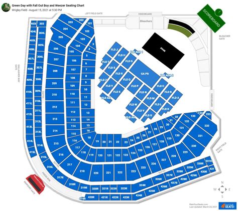 Wrigley Field Seating Charts for Concerts - RateYourSeats.com